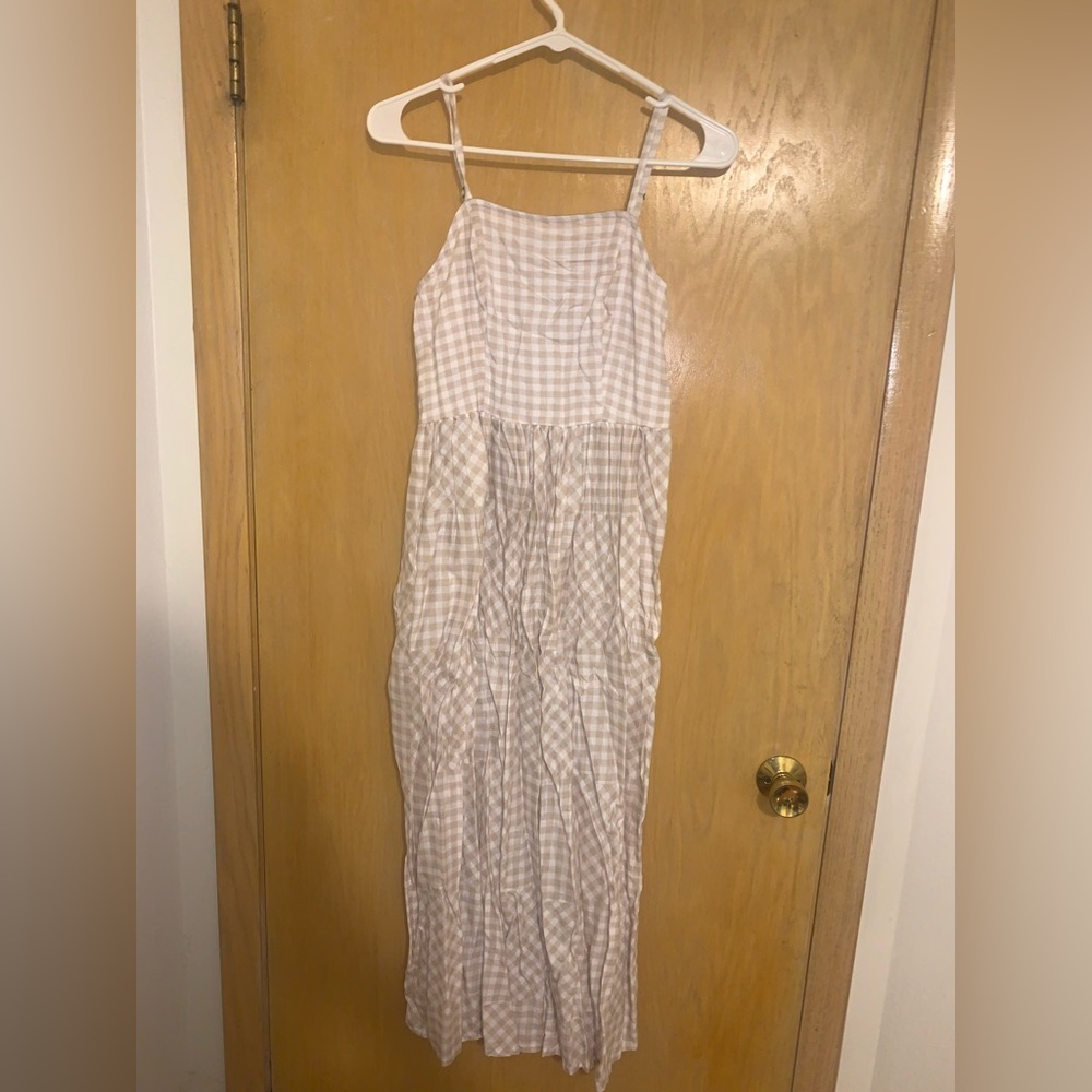 Plaid, maxi dress!